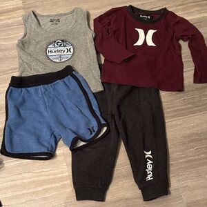 Hurley Kids' Outfits- Long Sleeve Top, Tank, Shorts & Pants